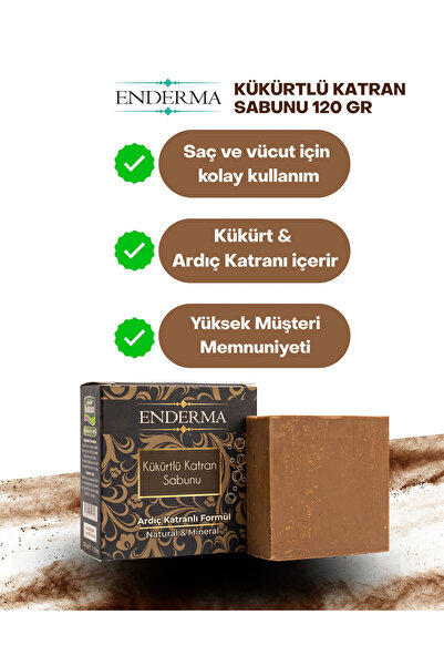 enderma Kükürtlü Katran Sabunu 120 gr