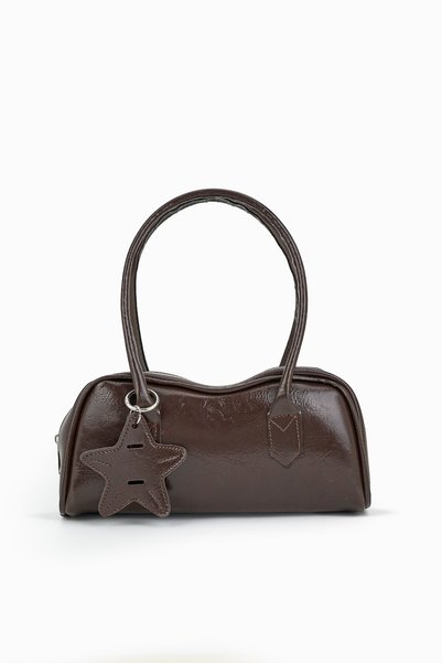 Morlex Women's Coffee Glasses Keychain Bag Ornament Shoulder Bag