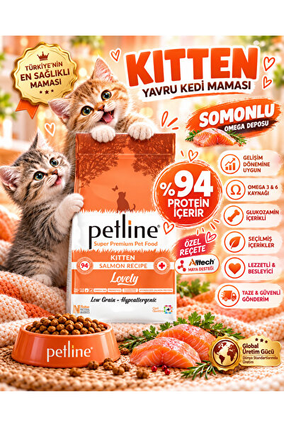 Petline Omega 3&6 Deposu, Glukosaminli, Probiyotikli Yavru Kedi Maması 3kg ( ...