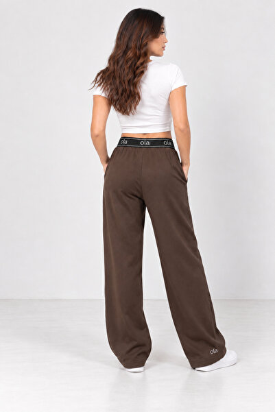 Focus Light Women's Wide Leg Baggy Sweatpants with Elastic Waist and Pockets