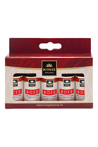 KingAroma Pachet 5 uleiuri parfumate aromaterapie KING Aroma ROSE, 10ml