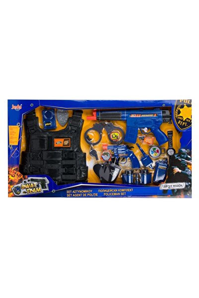 OEM Set Politist cu Vesta Arma cu Sunet & Lumini - 8 piese - Arme Politie, Ju...