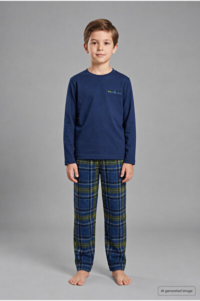SEASOUL Erkek Çocuk Bambu Pijama Set