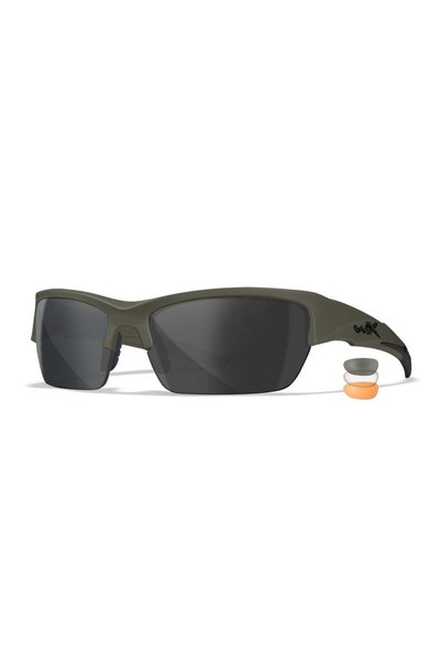 WILEY X VALOR Balistik Gözlük (3 Lens) (Yeşil)