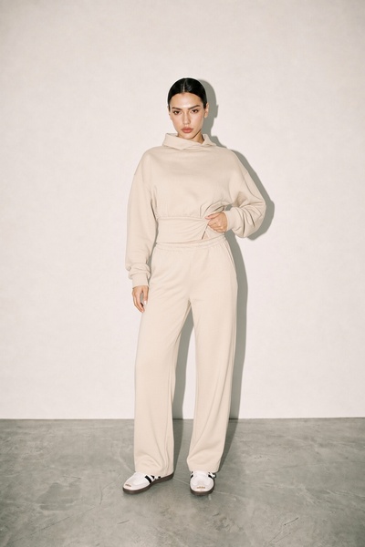Amia&Co. Basic Oversize Sweatshirt Pantolon 2’li Eşofman Takımı