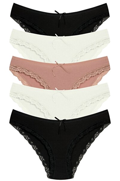 Newlilla 1901 Camisole Lace Leg Bikini Panties Package - V1