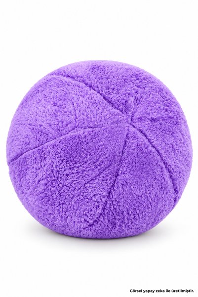 Pabtex Plush Ball Pillow - Round Decorative Pillow, Soft Plush Home Decor
