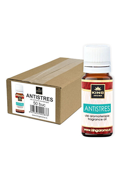 KingAroma Pachet 50 uleiuri parfumate aromaterapie KING Aroma ANTISTRES, 10ml