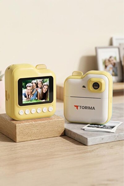 Torima Dijital Fotoğraf Makinesi Çocuk Termal Resim Baskılı Yazıcı Kamera Vid...