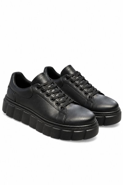 Lucy Shoes Yg044 Men's High Sole Lace-Up Leather Sports Sneaker Shoes Cst - B...