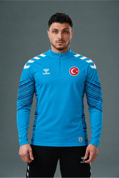 hummel National Team Line Training Tracksuit Top Turquoise
