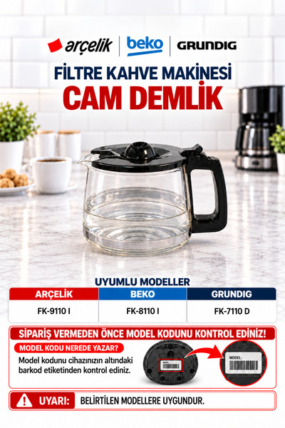 FK 7110 I FİLİTRE KAHVE MAKİNASI CAM DEMLİK - PH