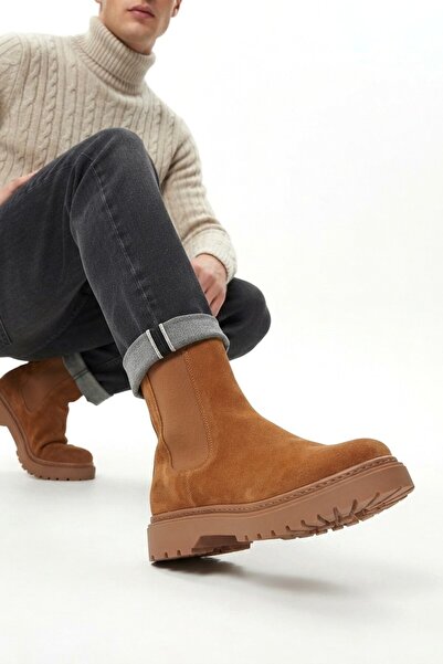 Zerenyus Alaska Premium Suede Men's Boots Brown