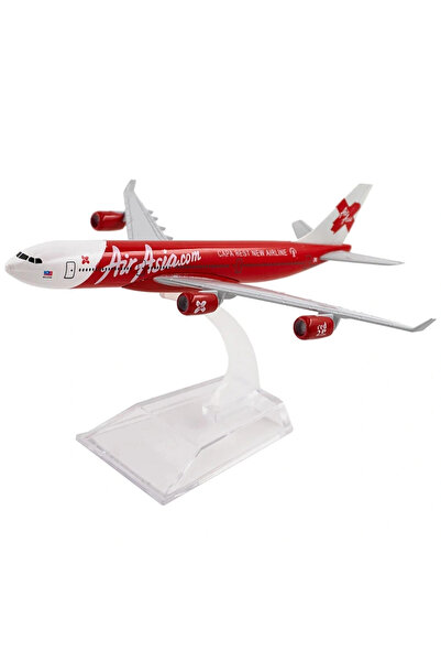 OEM Μοντέλο αεροπλάνου AirAsia Airbus A320, μεταλλικό, 16 εκ., κλίμακα 1:250