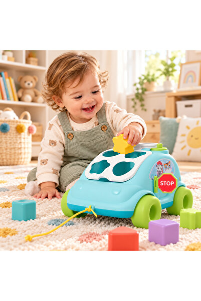 ideal STORE Masina Interactiva Stil Telefon cu Blocuri Colorate Funny Car ide...