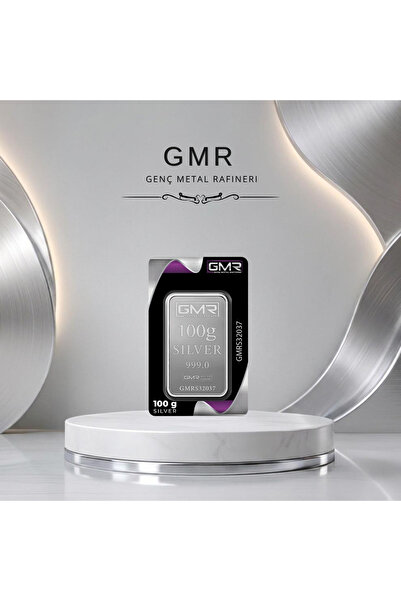 GMR Sertifikalı 100 gr Külçe Gümüş 999 Ayar