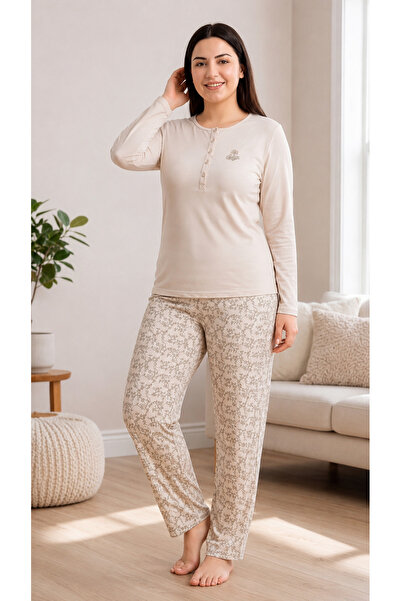 FLZ طقم بيجامة نسائي شتوي من الفيسكون مقاس M L XL XXL |   ملابس منزلية أنيقة ...