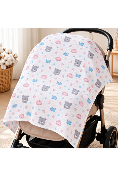 Harry&Millie Baby Multi-Purpose Muslin Blanket/Blanket Set of 4