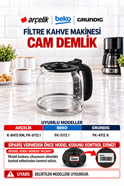 Beko FK-6112 I Makinesi Cam Hazne Demlik Sürahi