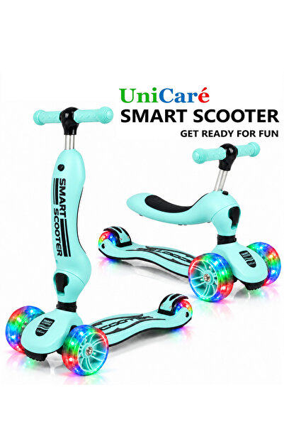 UniCare Smart Oturaklı Çocuk Scooter 3 Tekerlekli Led Işıklı Scooter Yüksekli...