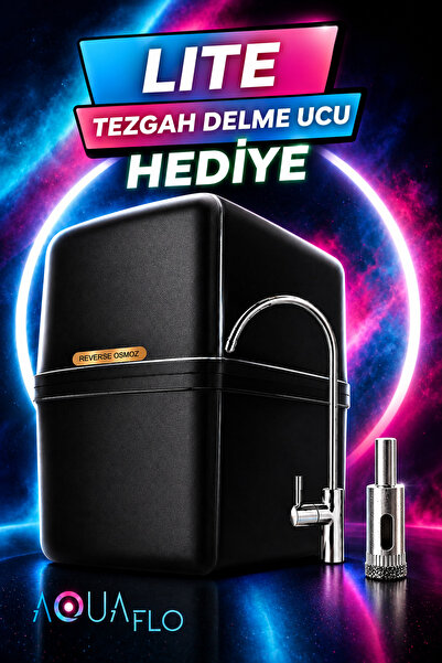 AQUAFLO S 13 Aşamalı 80 Gpd Membranlı Multimineralli Çelik Tanklı Pompasız Su...