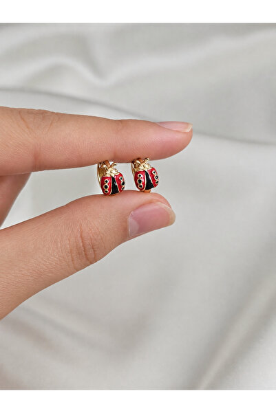 Zivazer Store Çocuk kararmaz xuping marka 14k gold renginde uğur böceği figür...