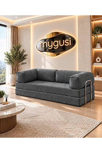 Mygusi MyLegom 90x200 cm Fitilli Kadife Yataklı Kanepe & Dinlenme Koltuğu - Y...