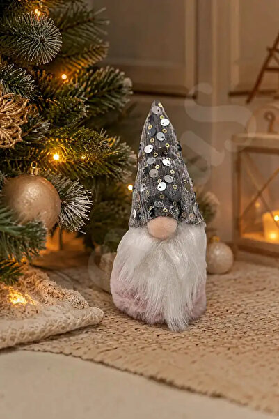 BeySüS Christmas Pine Tree Ornament Lucky Dwarf Gnome Silver