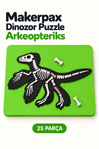 Minipax Dinozor Bul-Tak Puzzle 25 Parça 3+ Yaş Eğitici Oyuncak