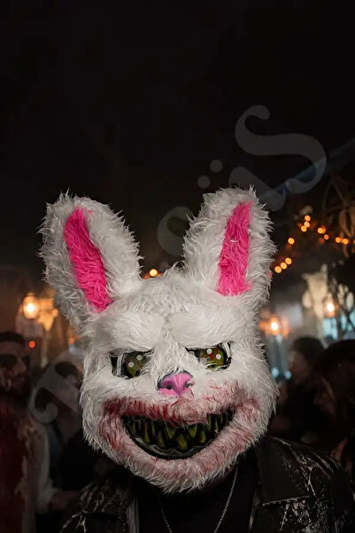 BeySüS Halloween Maske Tüylü Tavşan