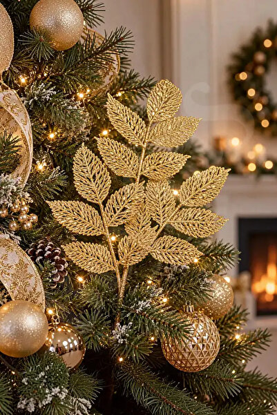 BeySüS Christmas Pine Tree Ornament Leaf Large Rosegold