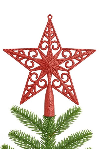 BeySüS Christmas Pine Tree Ornament Pine Toppers Luxury Red