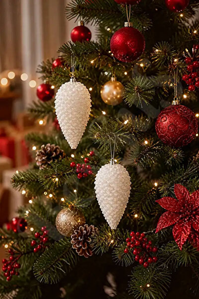 BeySüS Christmas Tree Ornament Luxury Pine Cone Set of 2