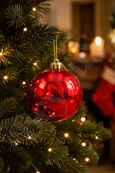 BeySüS Christmas Tree Ornament Bright Red Cici Ball 25 cm