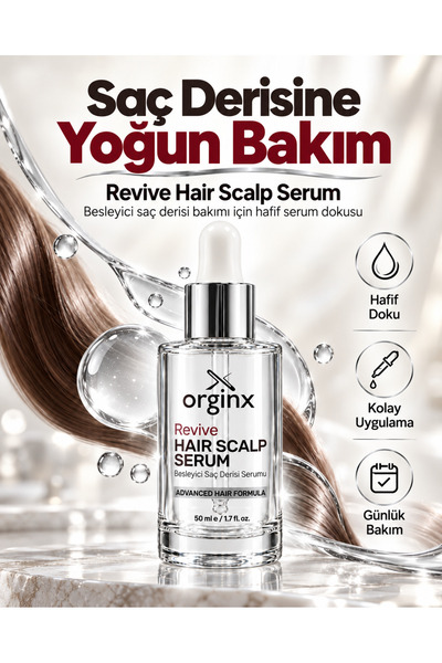 Orginx Revive Hızlı Saç Uzatan & Dökülme Karşıtı Güçlendirici Saç Bakım Serum...