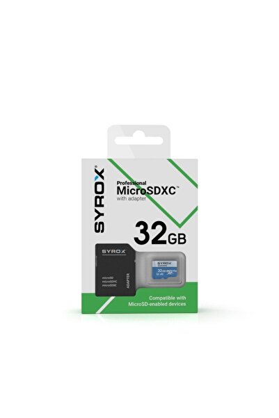Syrox 32 GB MİCRO SD (HAFIZA KARTI)MİNİ KAMERA,AKSİYON KAMERA,GÜVENLİK KAMERA...