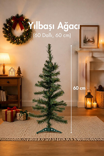 Bimotif 60 Dallı Yılbaşı Çam Ağacı, 60 Cm