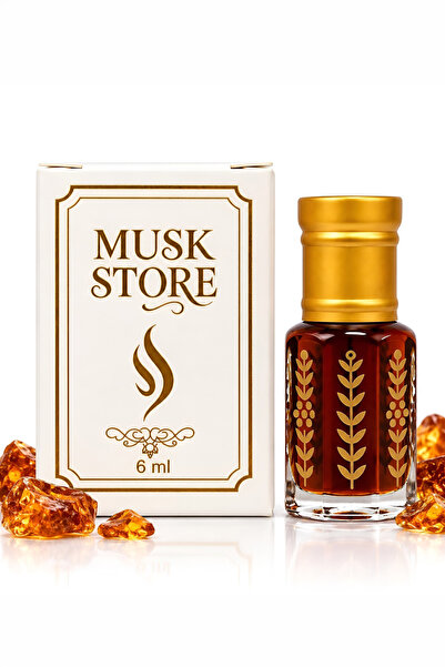 MUSK STORE Amber Parfümü Alkol Içermeyen Esansı 6 ml Sıcak, Ve Odunsu Bir Kok...