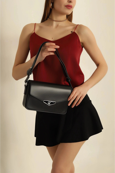 citycenterfashion Women's Mold Envelope Bag with 3 Pockets Lined Snap Closure...