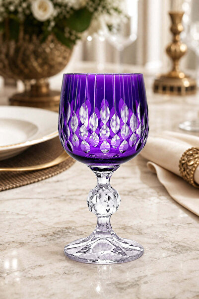Kristal Market Bohemia Crystal Handmade Drop Coffee Side Glass 150Cc