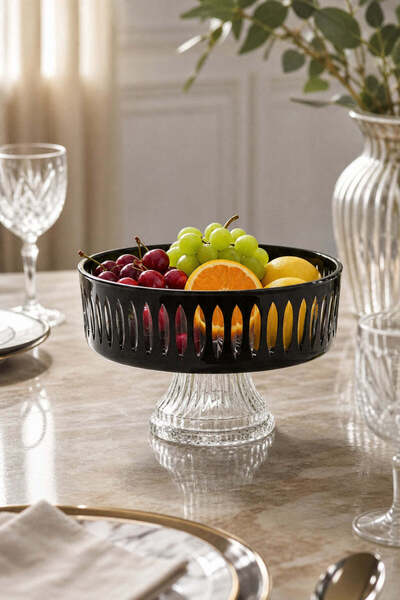 Kristal Market Crystal Cut Decor Tableware Bowl Presentation Bowl Fruit Bowl ...