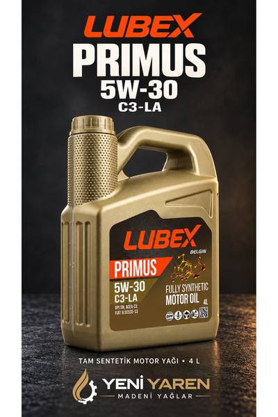 Lubex Prımus C3-LA 5W-30 Motor Yağı 4 LT