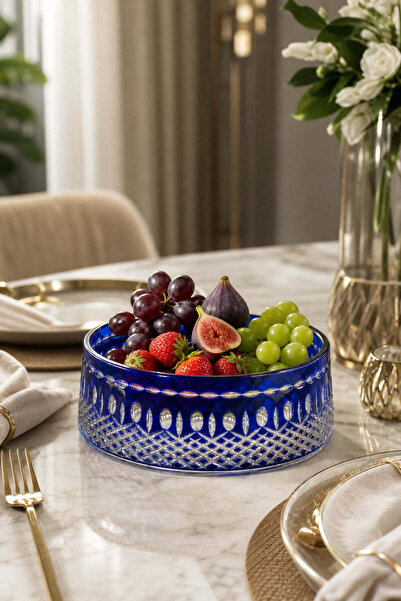Kristal Market El İşçiliği Kesme kristal Merkür Royal Desen Lüks Meyvelik Sun...