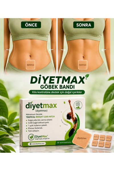 DİYETMAX Göbek bandı (Bitkisel İçerikli 30 Adet)