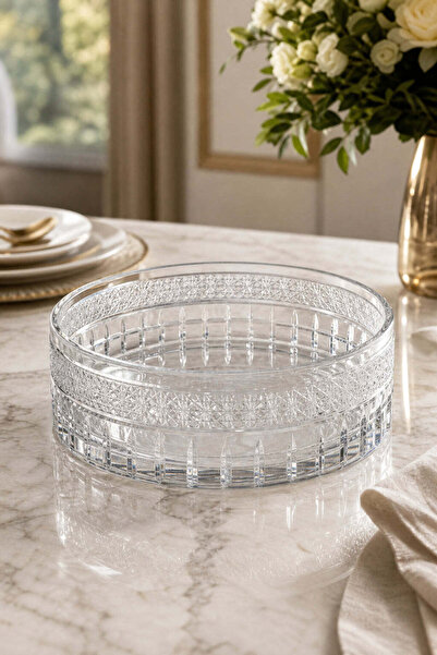 Kristal Market Mercury Large Bowl Eternal Model Cut Crystal Handcrafted