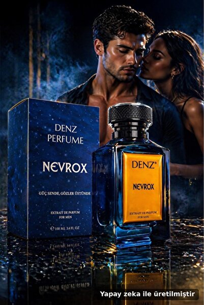Denz Perfume Nevrox Erkek Parfüm Maskülen Fresh Odunsu Kalıcı Etkileyici Extr...