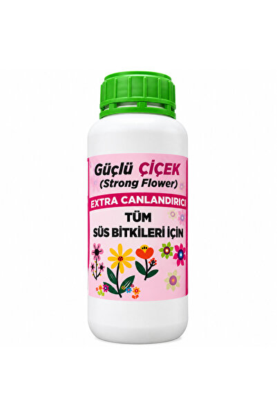 Güçlü Çiçek (STRONG LEAF) 500 ml Extra Canlandırıcı - Çiçek Coşturucu Sıvı Gübre