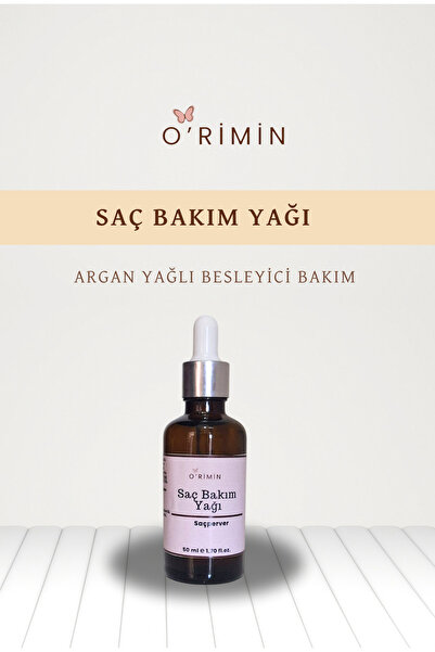 Kuru , Mat ve Yıpranmış Saçlar için Saç Bakım Yağı (Argan +Hint Yağı Ağırlıklı Formül) – Doğal İçerikli, Besleyici & Onarıcı