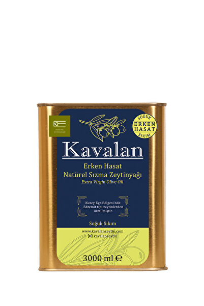 Kavalan 3 Lt Kuzey Ege Erken Hasat Soğuk Sıkım Natürel Sızma Zeytinyağı