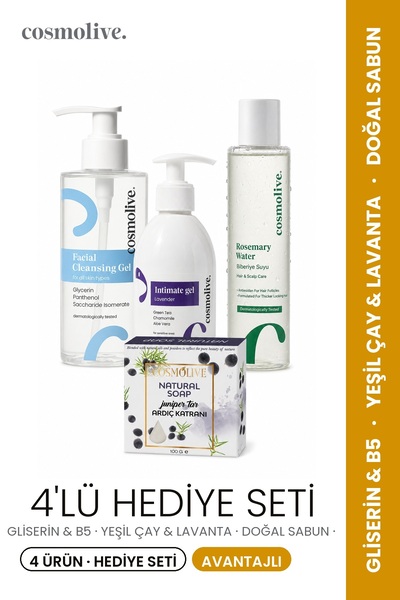 Cosmolive B5 & Intim Green & Juniper Tar & Rosemary Water Mother's Day Gift Set
